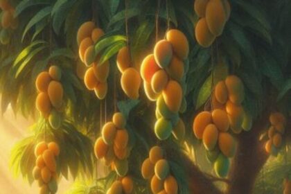 mangoes in trees