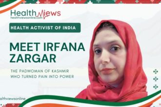 Irfana Zargar Padwoman of Kashmir Health Activist of India